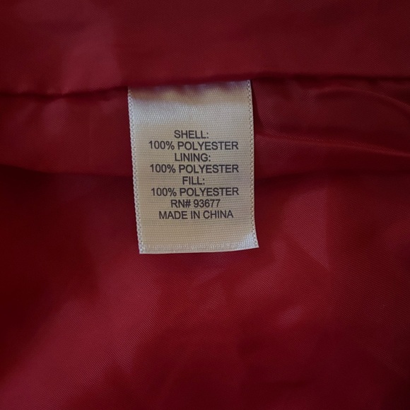 St. John's Bay Vibrant Red Quilted Vest - Picture 3 of 5